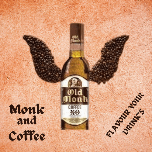 OLD MONK COFFEE FLAVOUR RUM BOTTLE